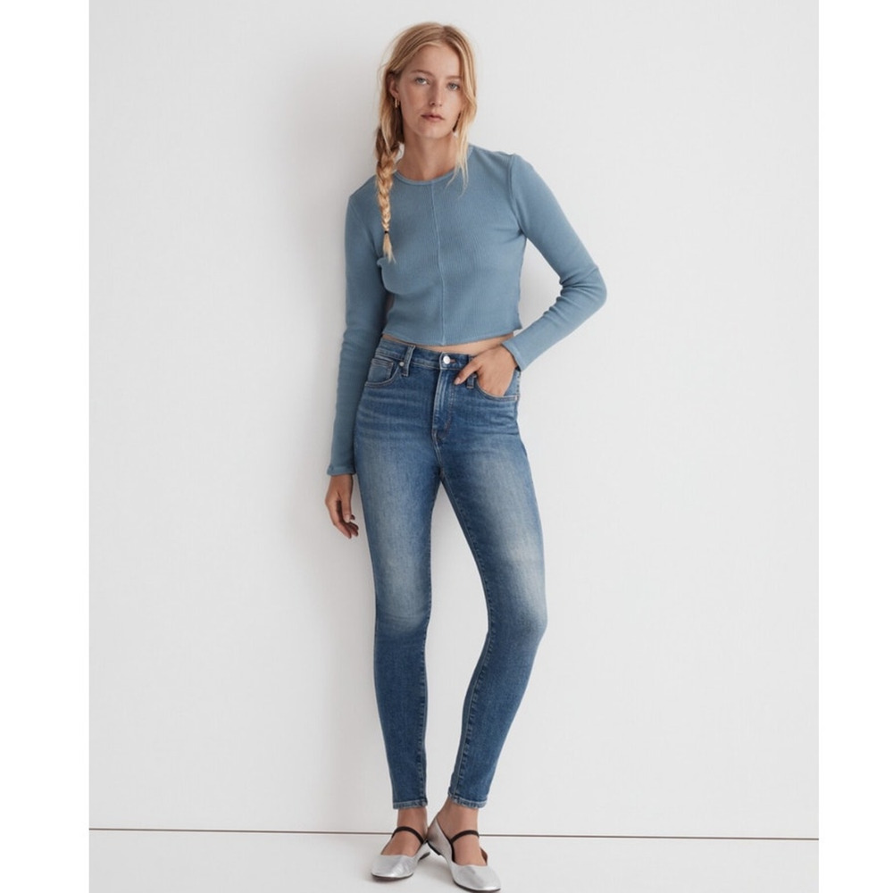 NWOT Madewell 10" High-Rise Skinny Jeans in Cayer Wash Size 26